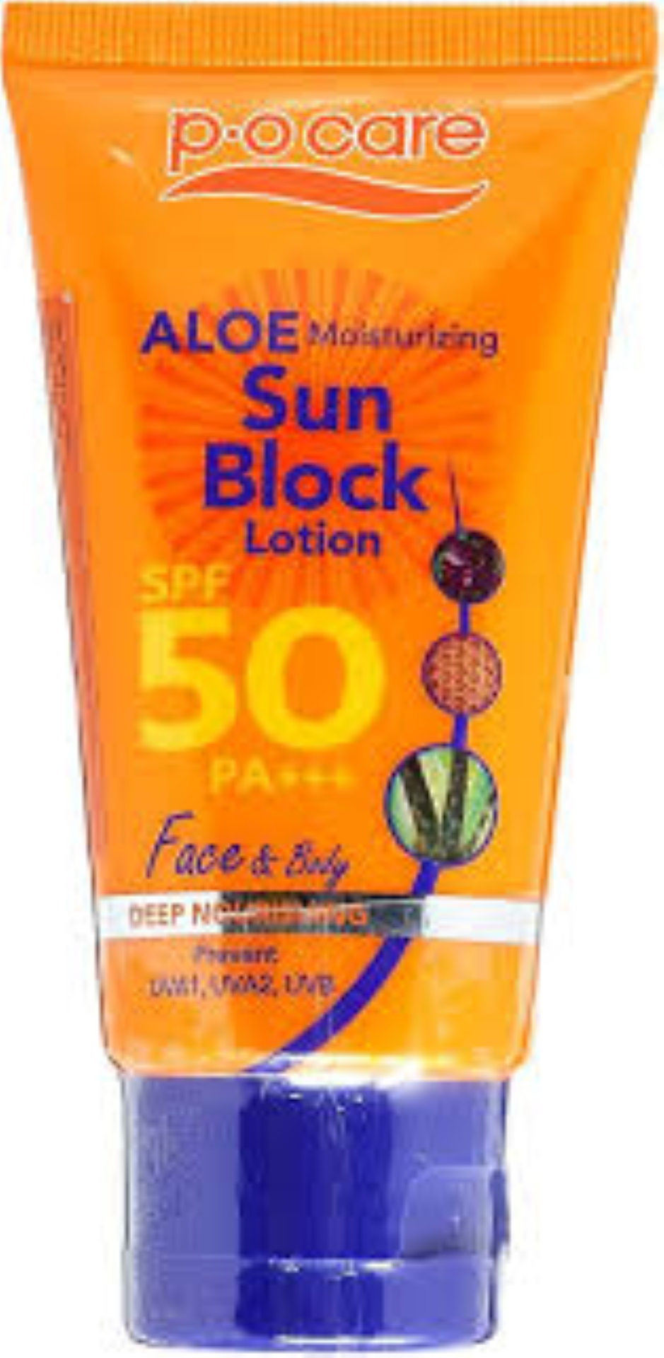 P.O CARE ALOE MOISTURISING SUN BLOCK SPF 50PA 45ML
